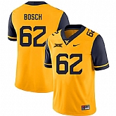 West Virginia Mountaineers 62 Kyle Bosch Gold College Football Jerseys Dzhi,baseball caps,new era cap wholesale,wholesale hats
